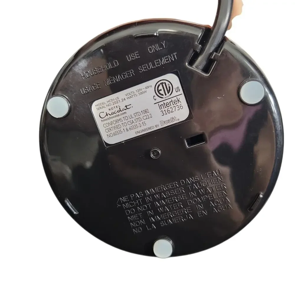 Hotel Chocolat Velvetiser Hot Chocolate ELECTRIC BASE ONLY BASE PLUG PART